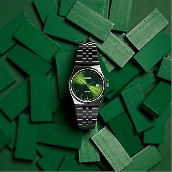 Amazon | Casio B145D 腕時計, グリーン, 40 MM, クラシック